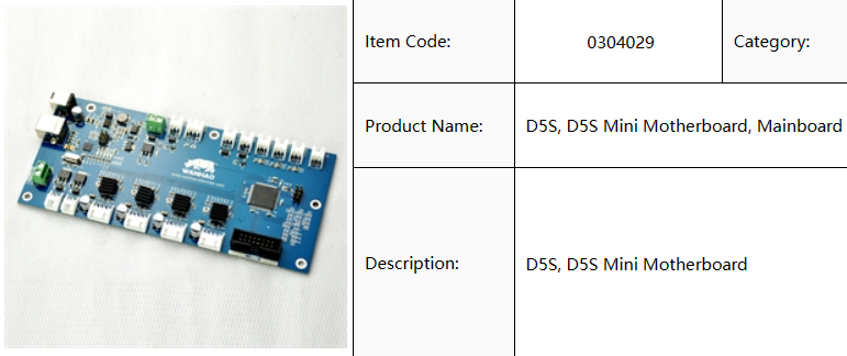 Motherbaord for D5S / D5s mini