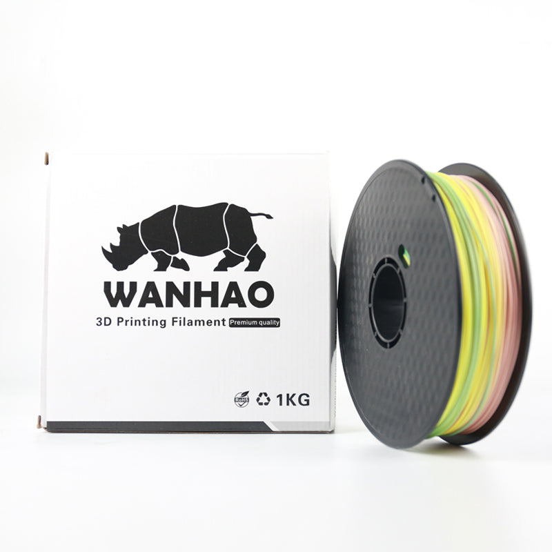 Rainbow Color Mixed color PLA fillaments Multiple Color 1.75mm