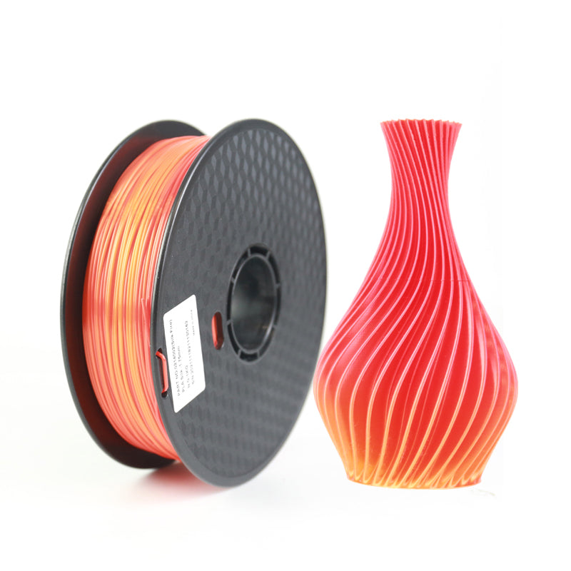 PLA Filament 1.75mm Silk Fire Color