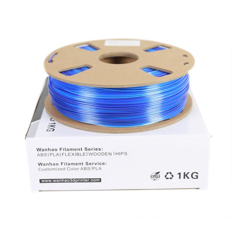 PLA Filament 1.75mm Silk Ice Blue Gardient