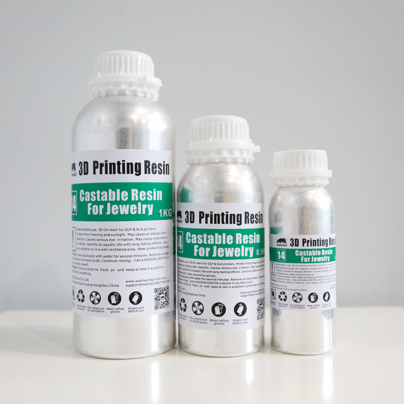 Wanhao Castable Resin For Jewelry, Green Color, 250ml/500ml/1000ml/bottle