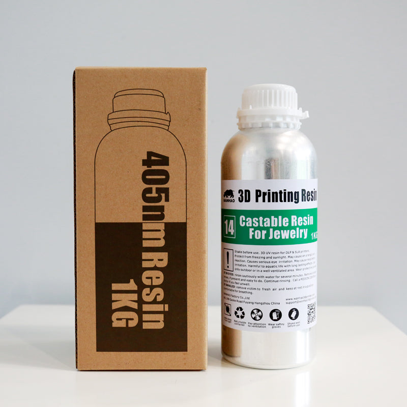 Wanhao Castable Resin For Jewelry, Green Color, 250ml/500ml/1000ml/bottle