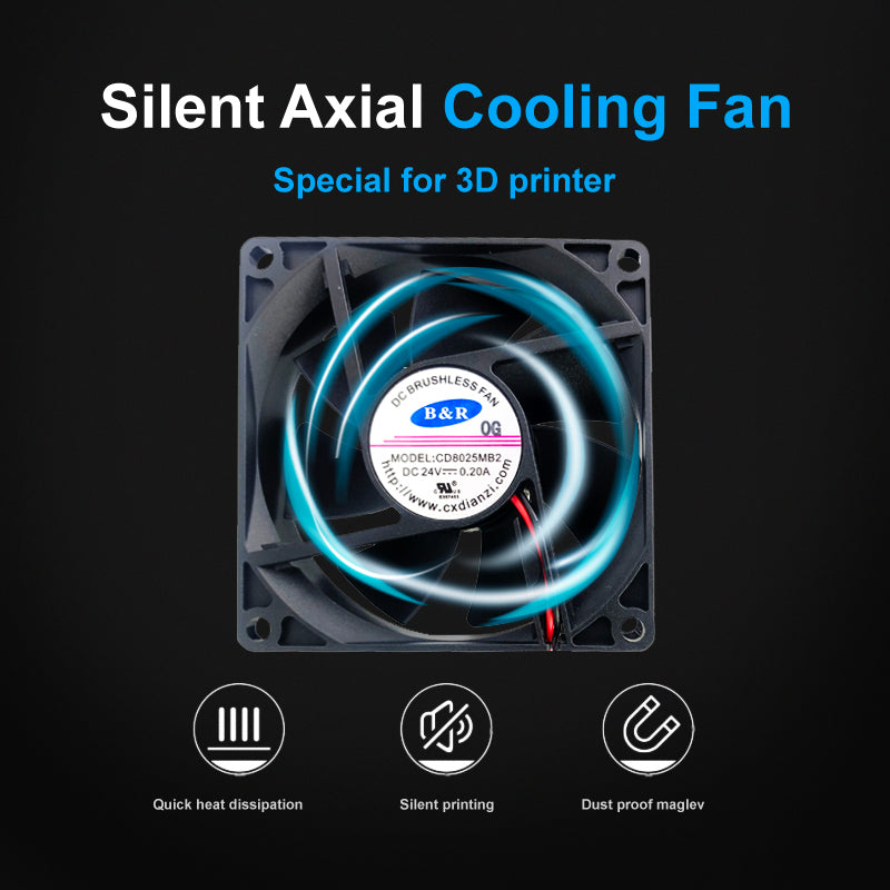 CGR-MINI Cooling Fan 6010, double ball fan 24V line length 30cm