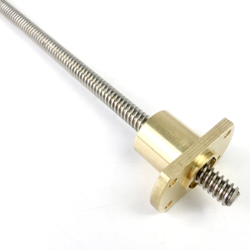 D8-Screw Rod & Clearance reducing nut, 8mm screw with anti back lash nut