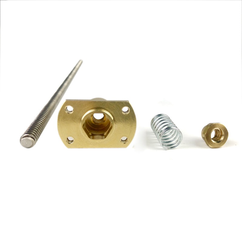 D8-Screw Rod & Clearance reducing nut, 8mm screw with anti back lash nut