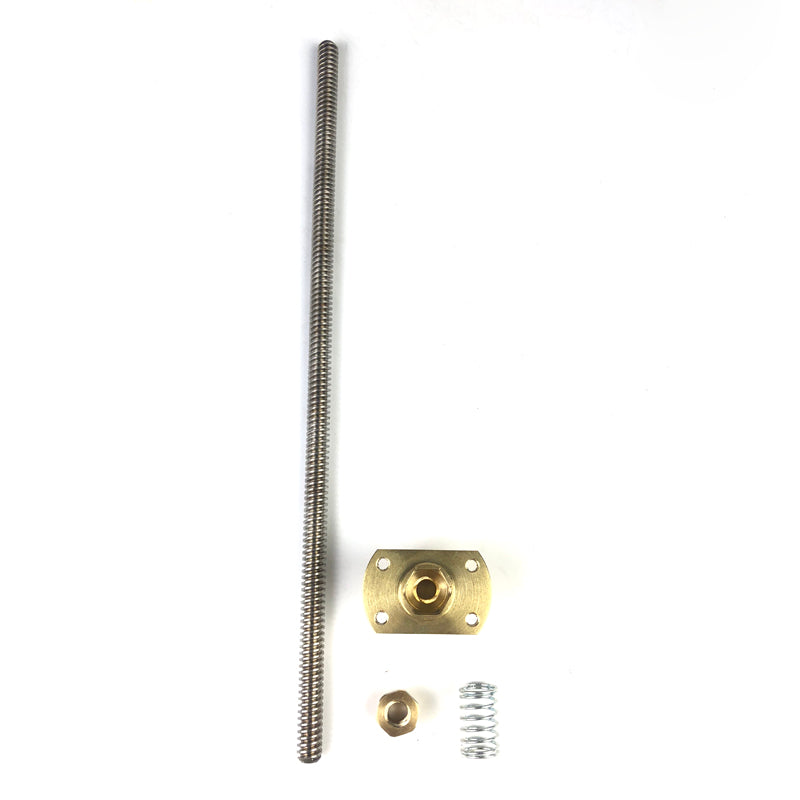 D8-Screw Rod & Clearance reducing nut, 8mm screw with anti back lash nut