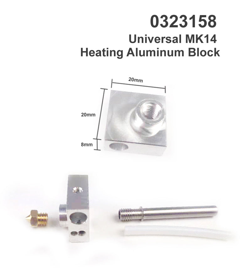 D12 230/300/400/500 MK14 Heating Aluminum Block