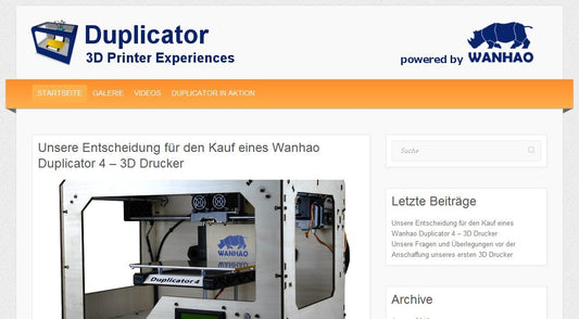 Wanhao Launched Germany speacking Customer Experience Web.