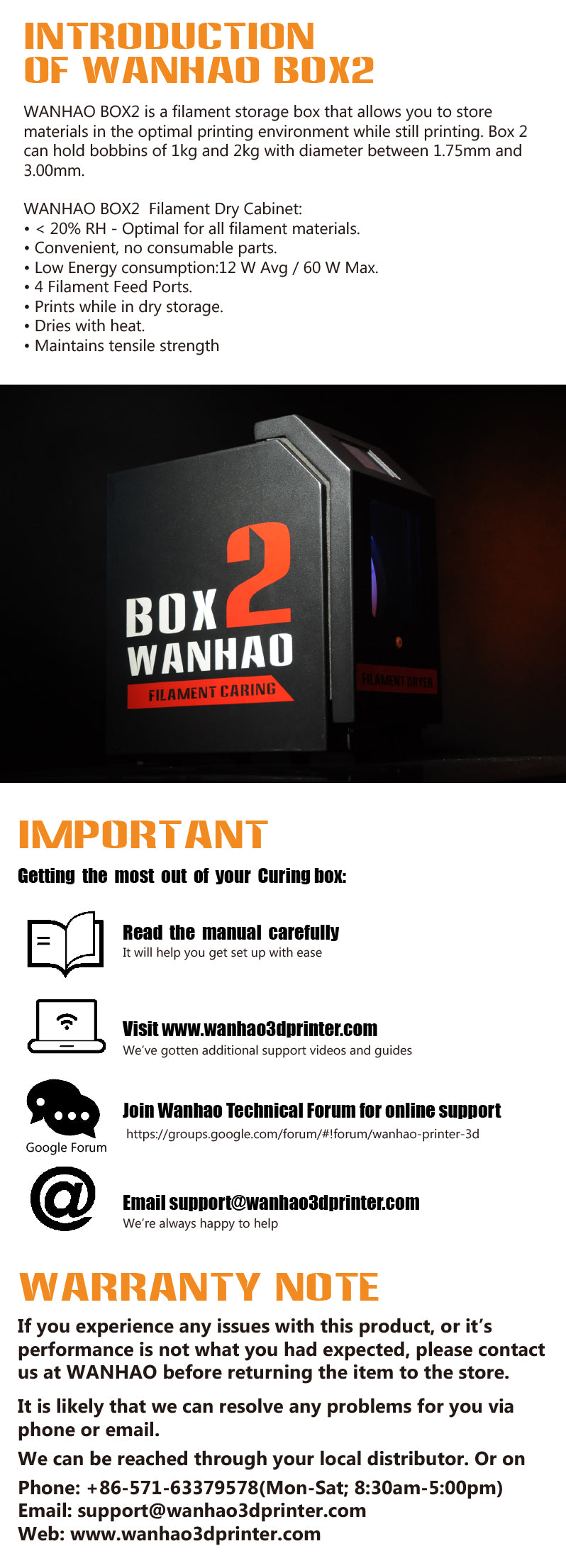 Wanhao Box 2 Mainboard w/ Display