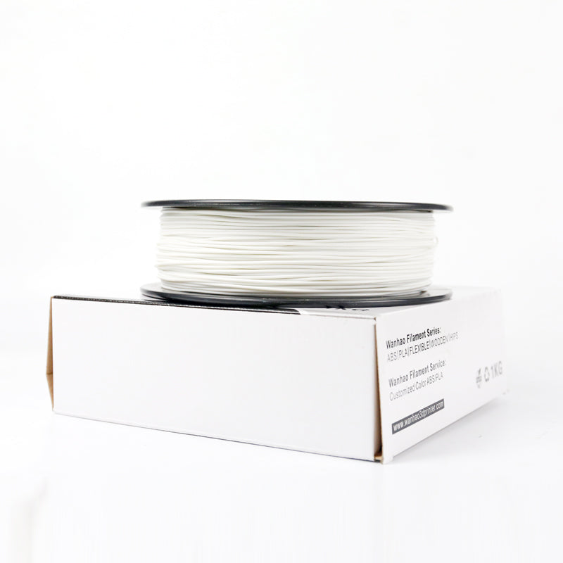 Flexible PLA fillaments white color 1.75mm
