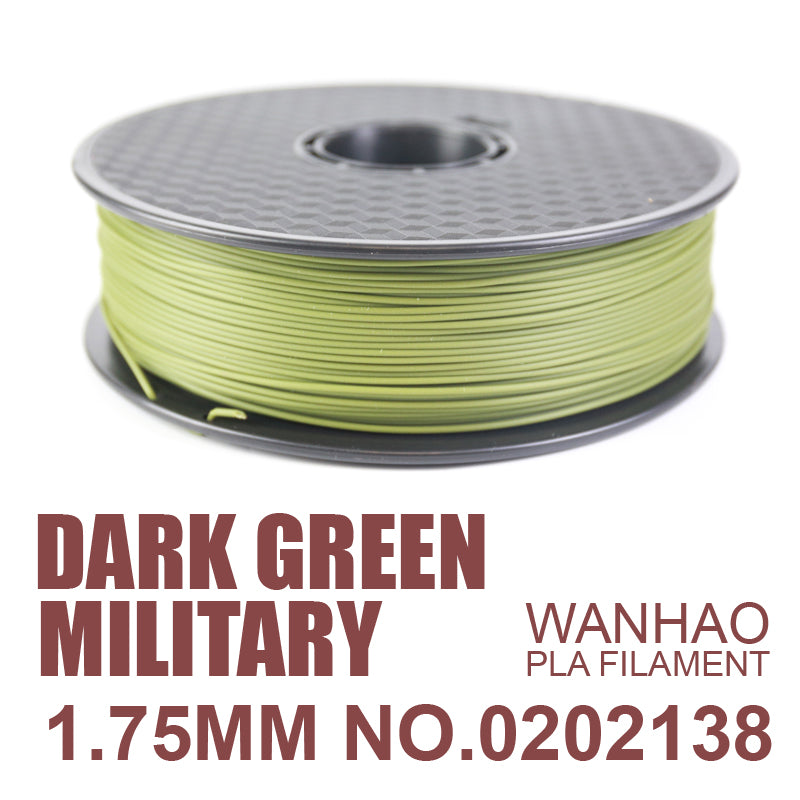 PLA Filament 1.75mm Dark Green Military Color