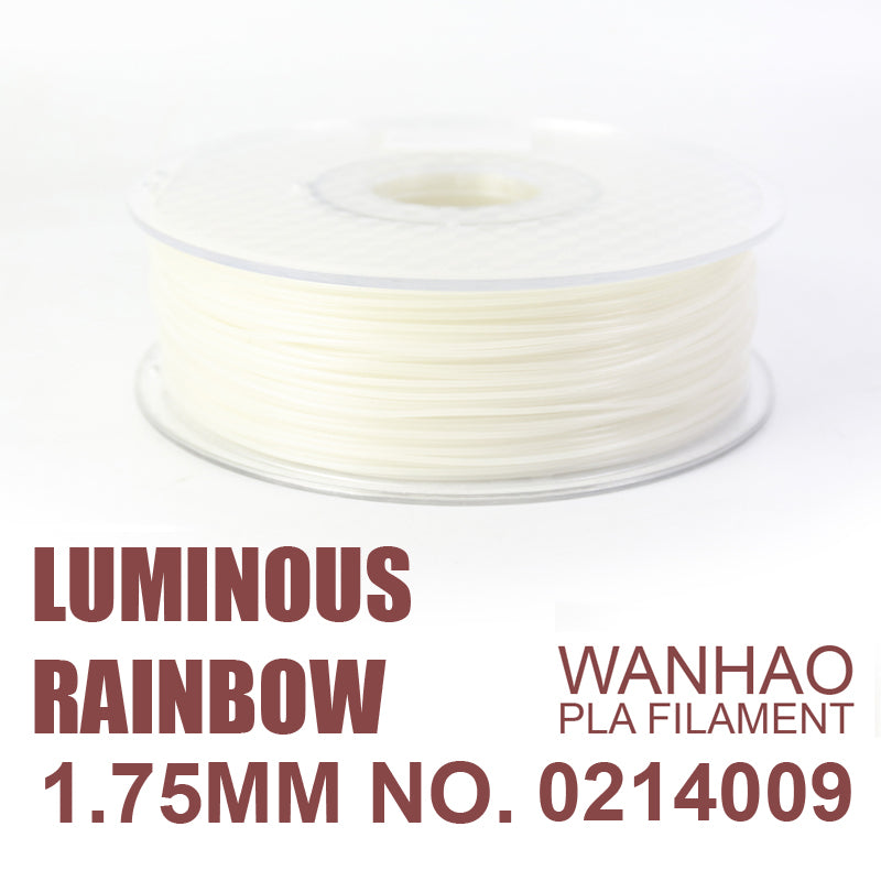 PLA Filament 1.75mm Luminous Rainbow – WANHAO