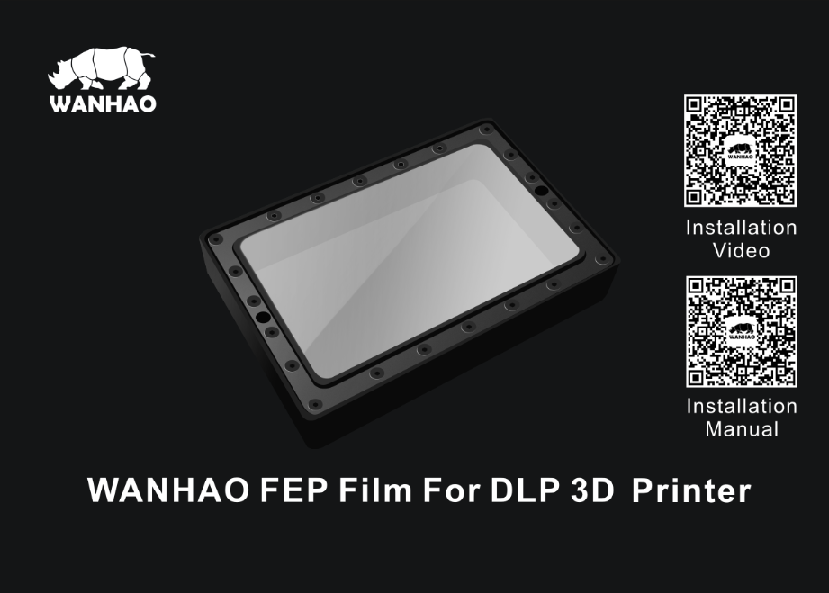D7/D7 Plus FEP Film Replacement Sheets Size 0.2*130*185mm